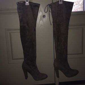 Women’s over the knee suede boots